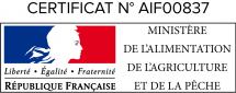 Certificat d'agrément du ministere de la peche et de l'agriculture