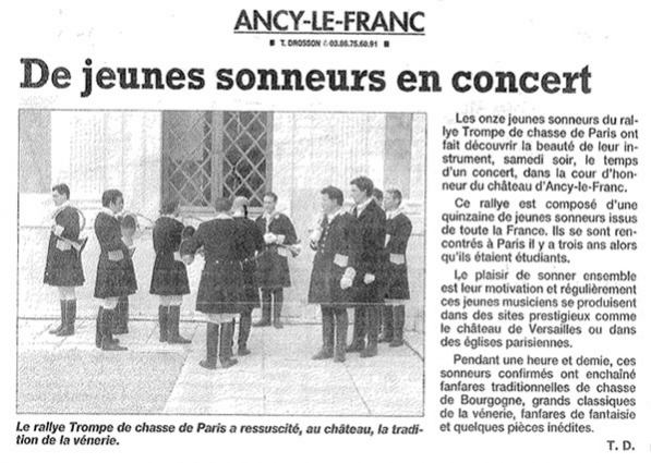 Samedi 22 juillet 2006 Ch&acirc;teau d'Ancy-le-Franc (89)