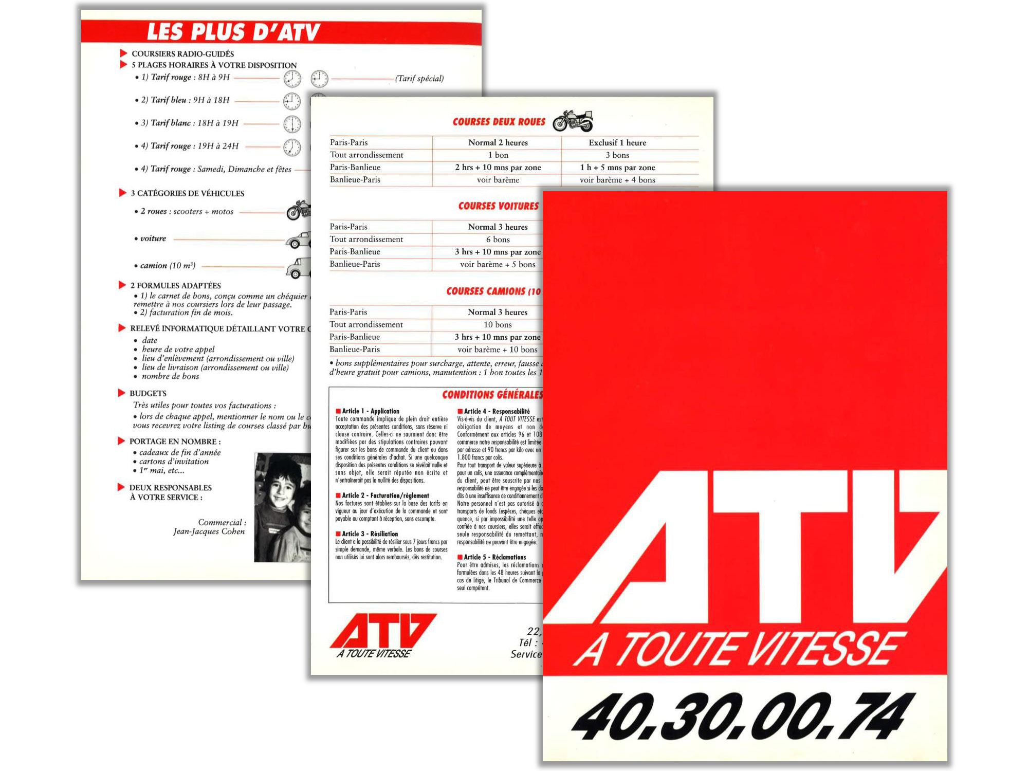 Première plaquette ATV - années 1990